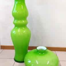 Vaso decorativo alto color verde Fidrio - h 100 cm
