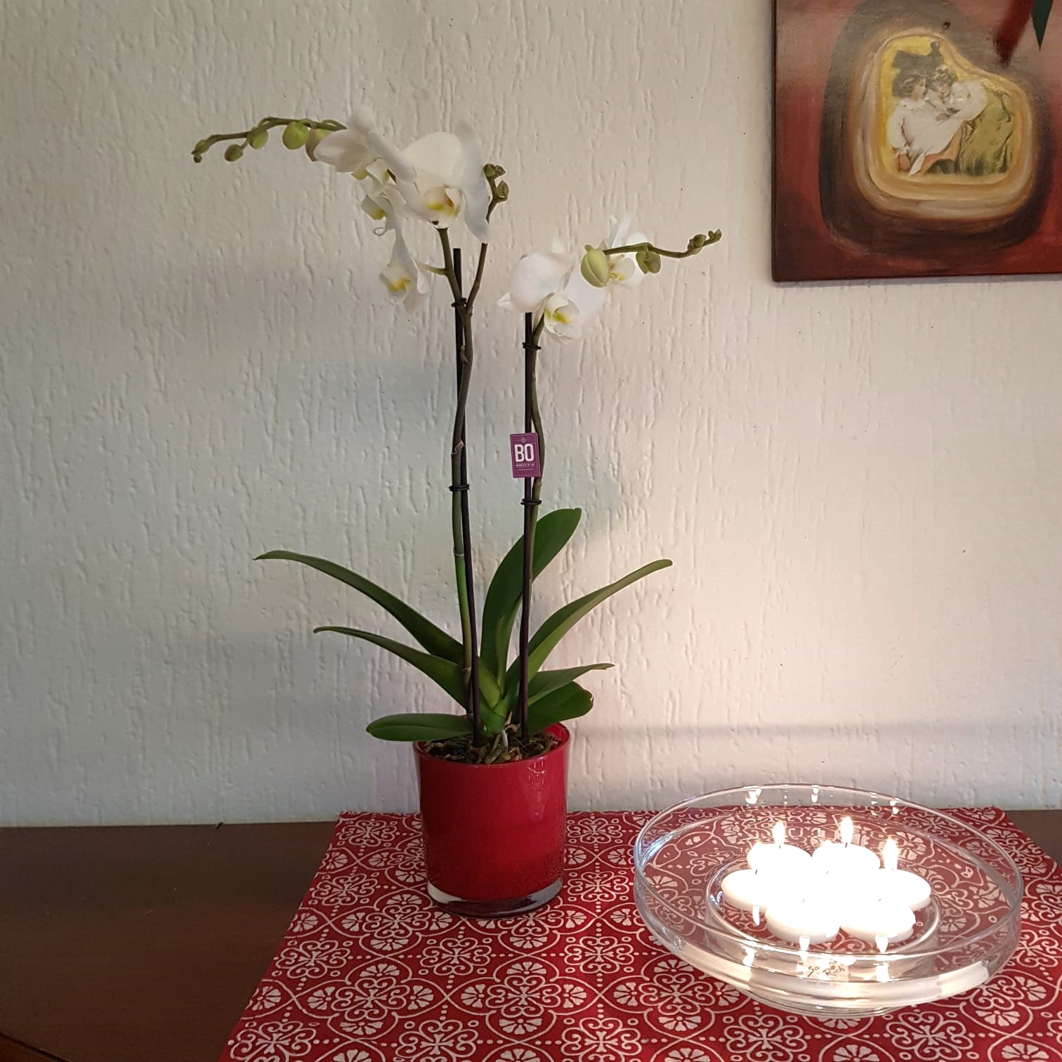 Vaso in vetro rosso - 2 misure, shop online vasi piante e fiori
