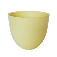 Vaso in ceramica giallo crema
