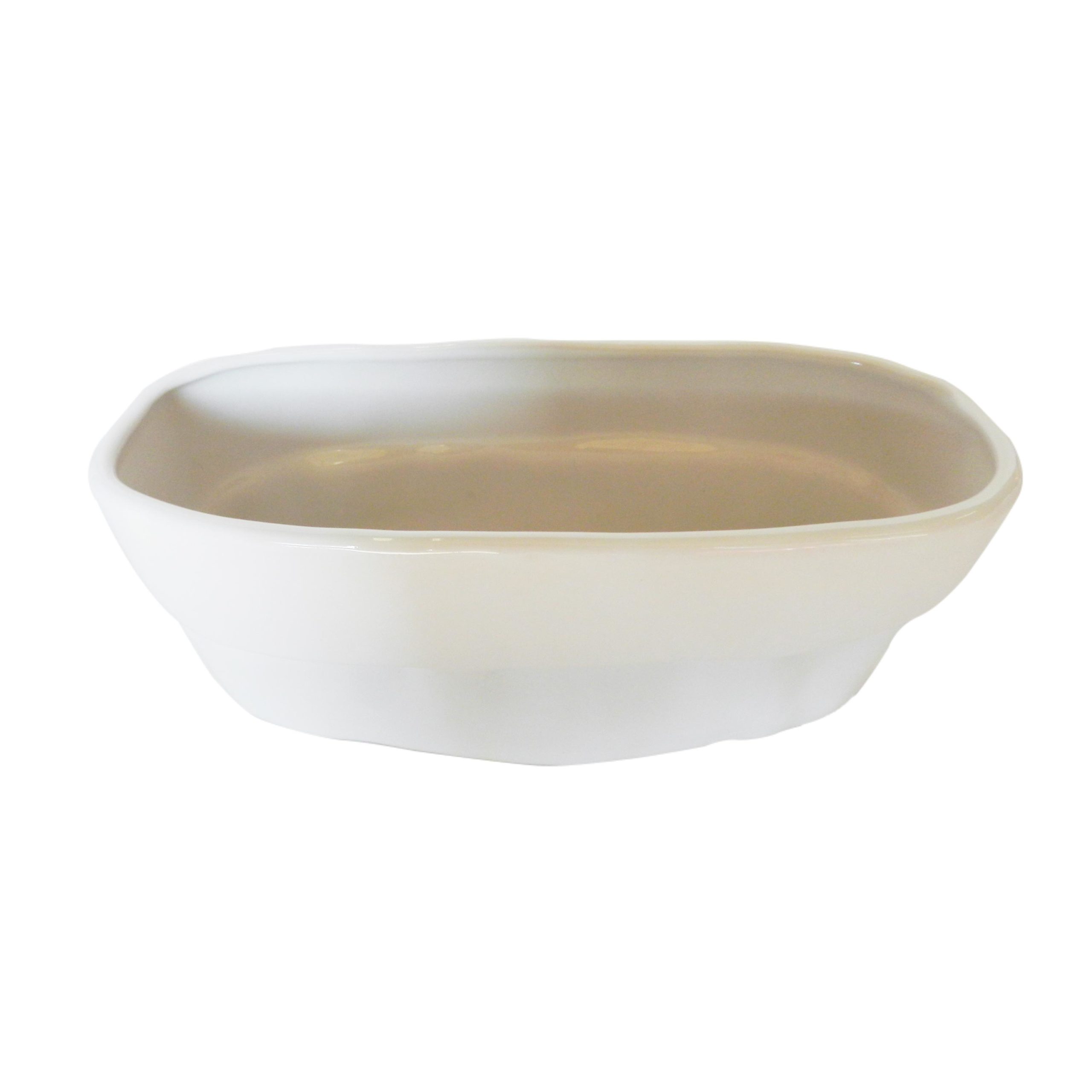Vaschetta in ceramica con bordo a fascia