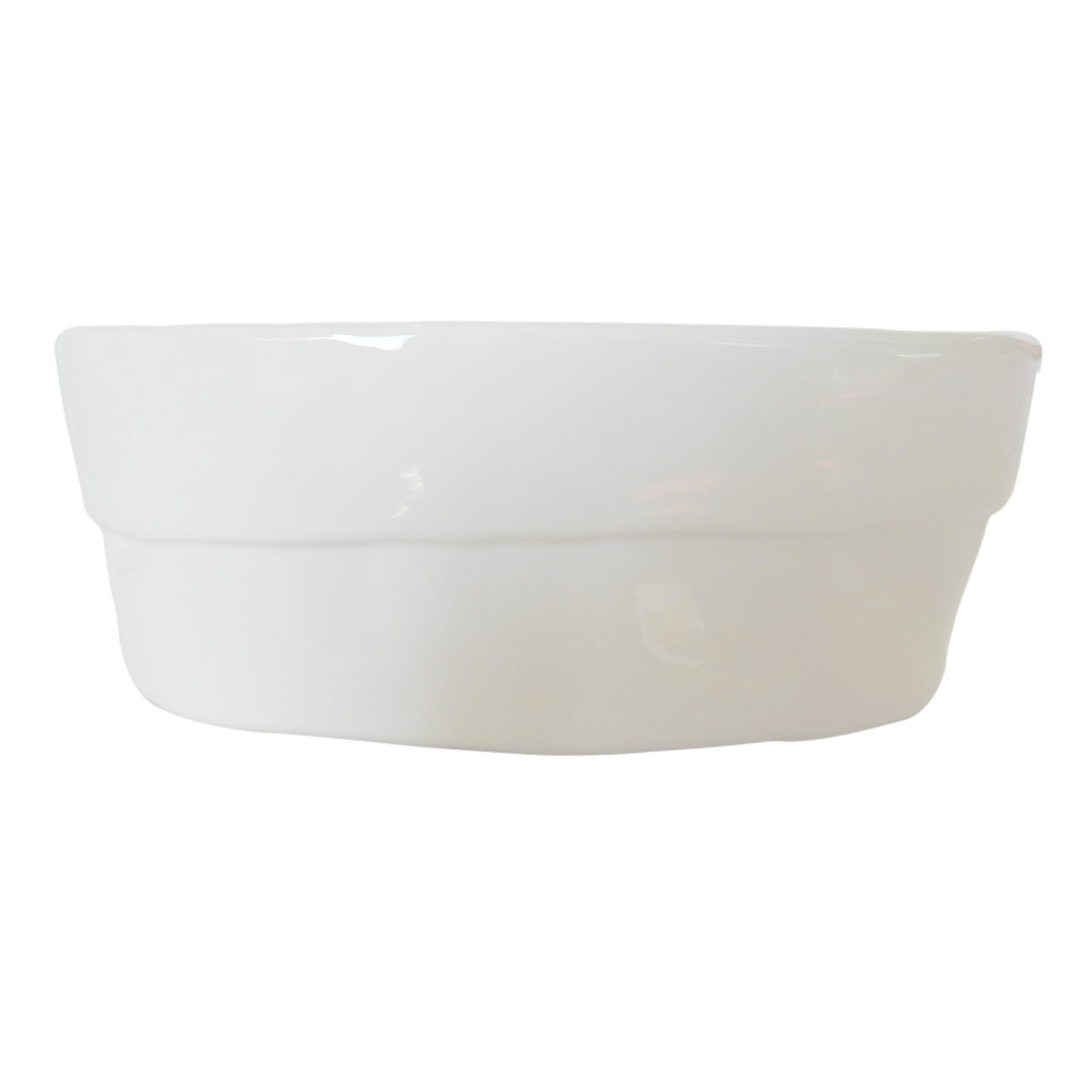 Vaschetta in ceramica con bordo a fascia