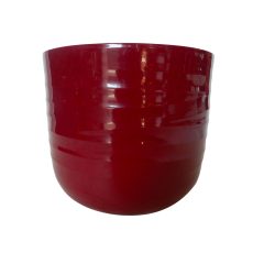 Vaso in ceramica rosso scuro