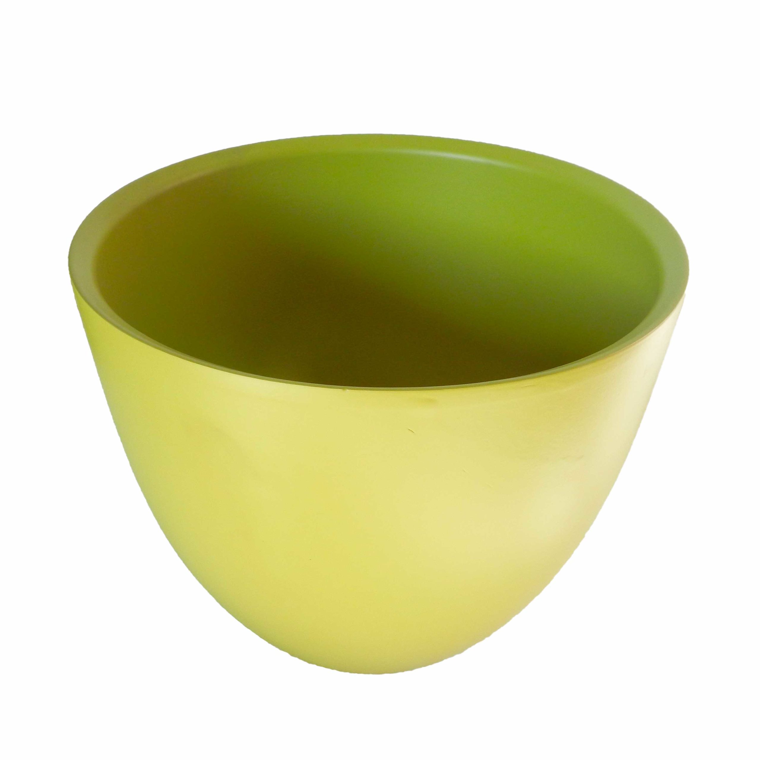 Vaso in ceramica verde giallo