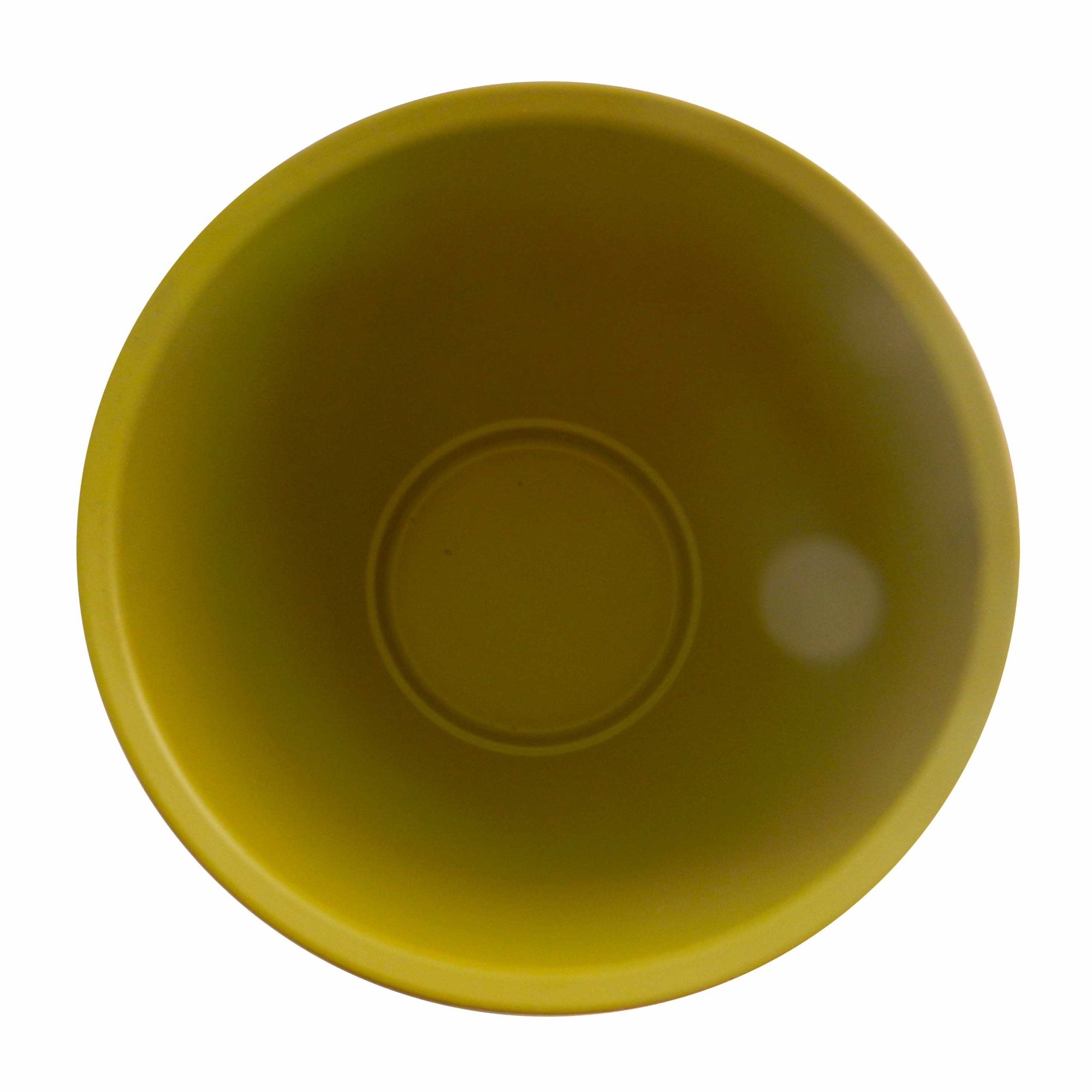 Vaso in ceramica verde giallo