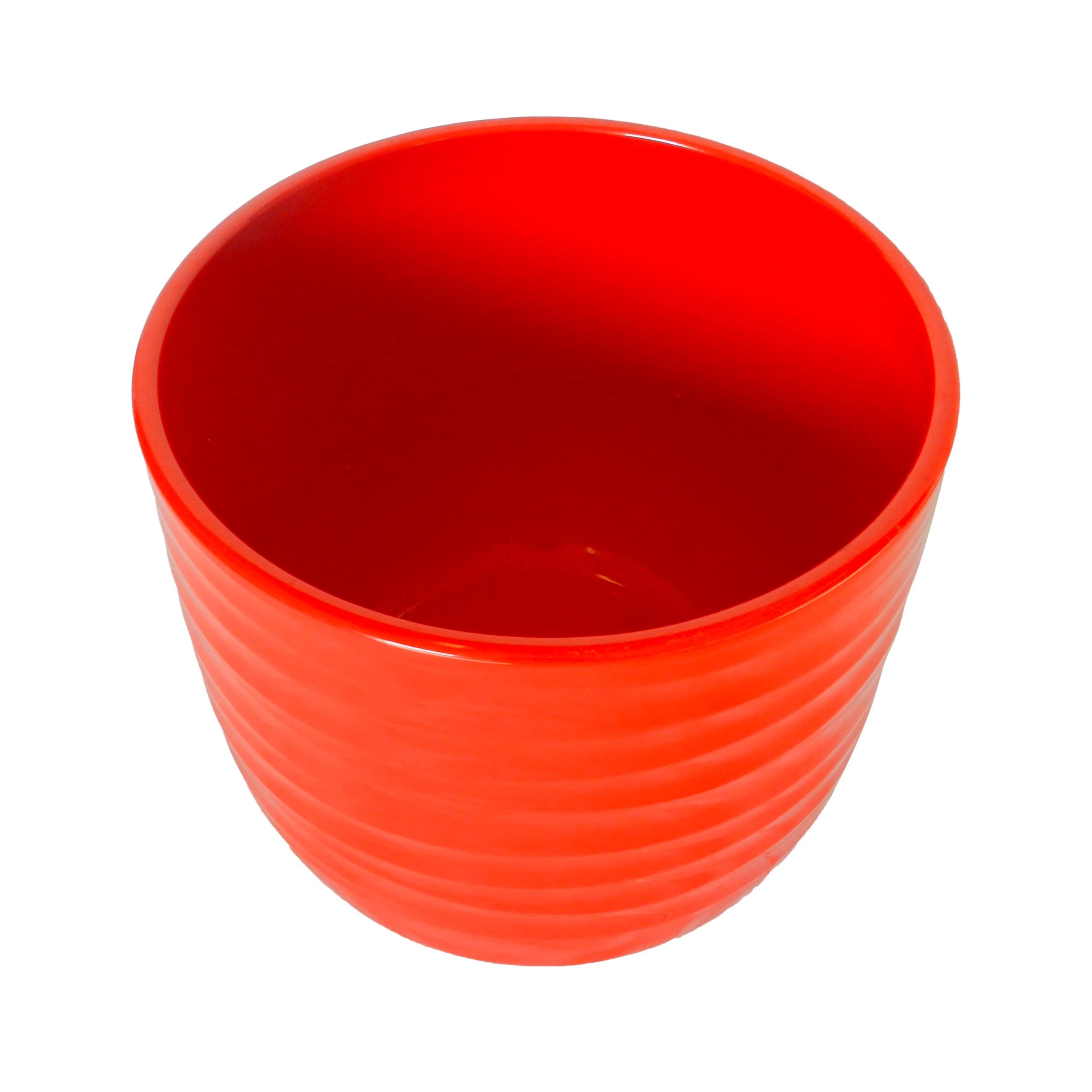 Vaso in ceramica rosso corallo