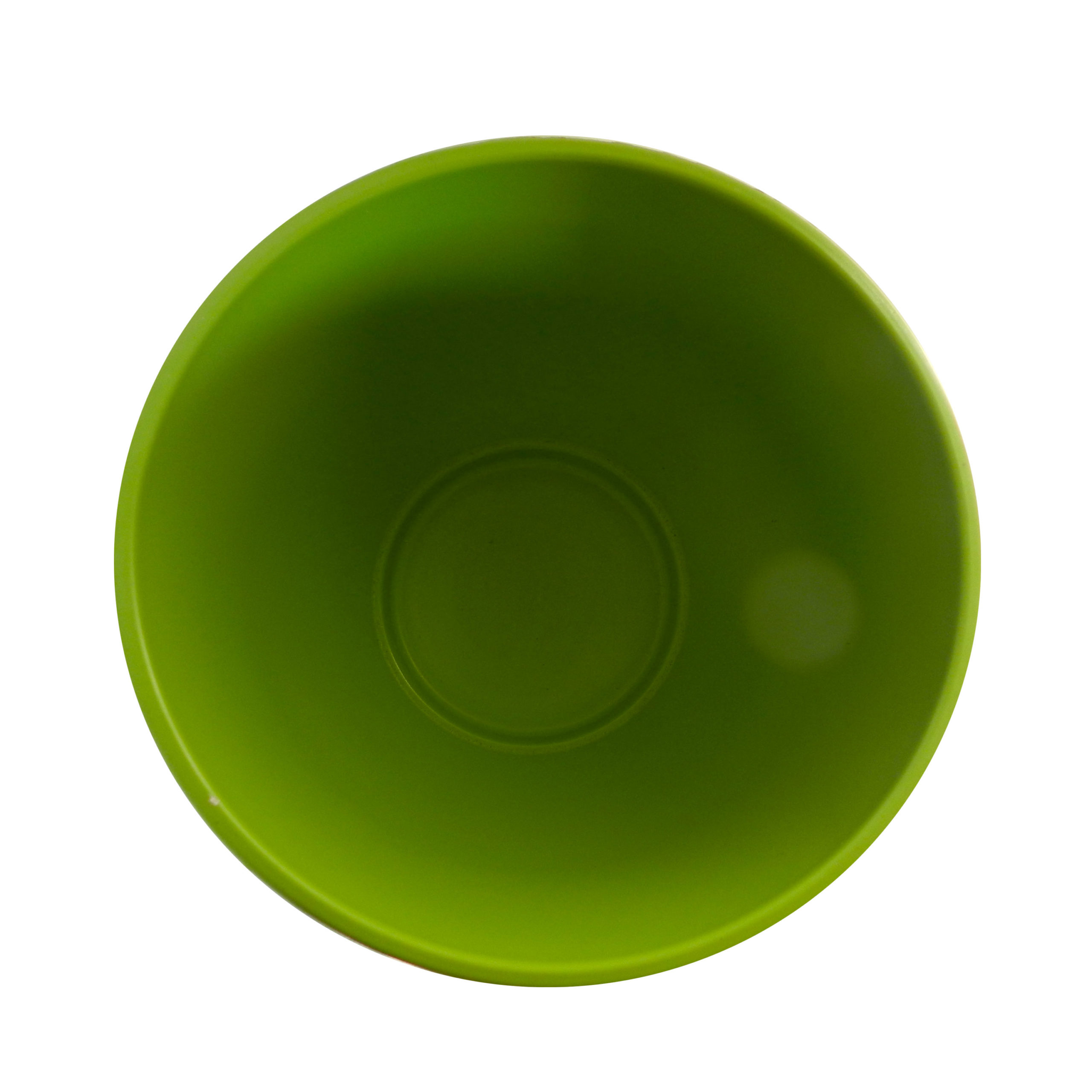 Vaso in ceramica verde texture righe