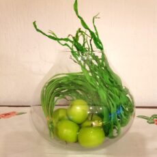 composizione mele in vaso