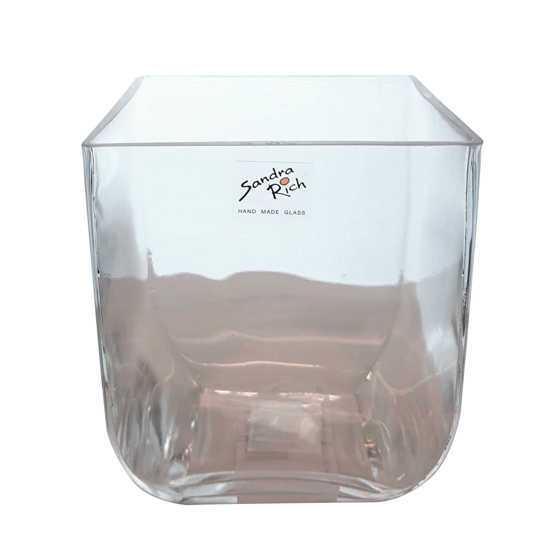 Vaso quadrato fondo stondato