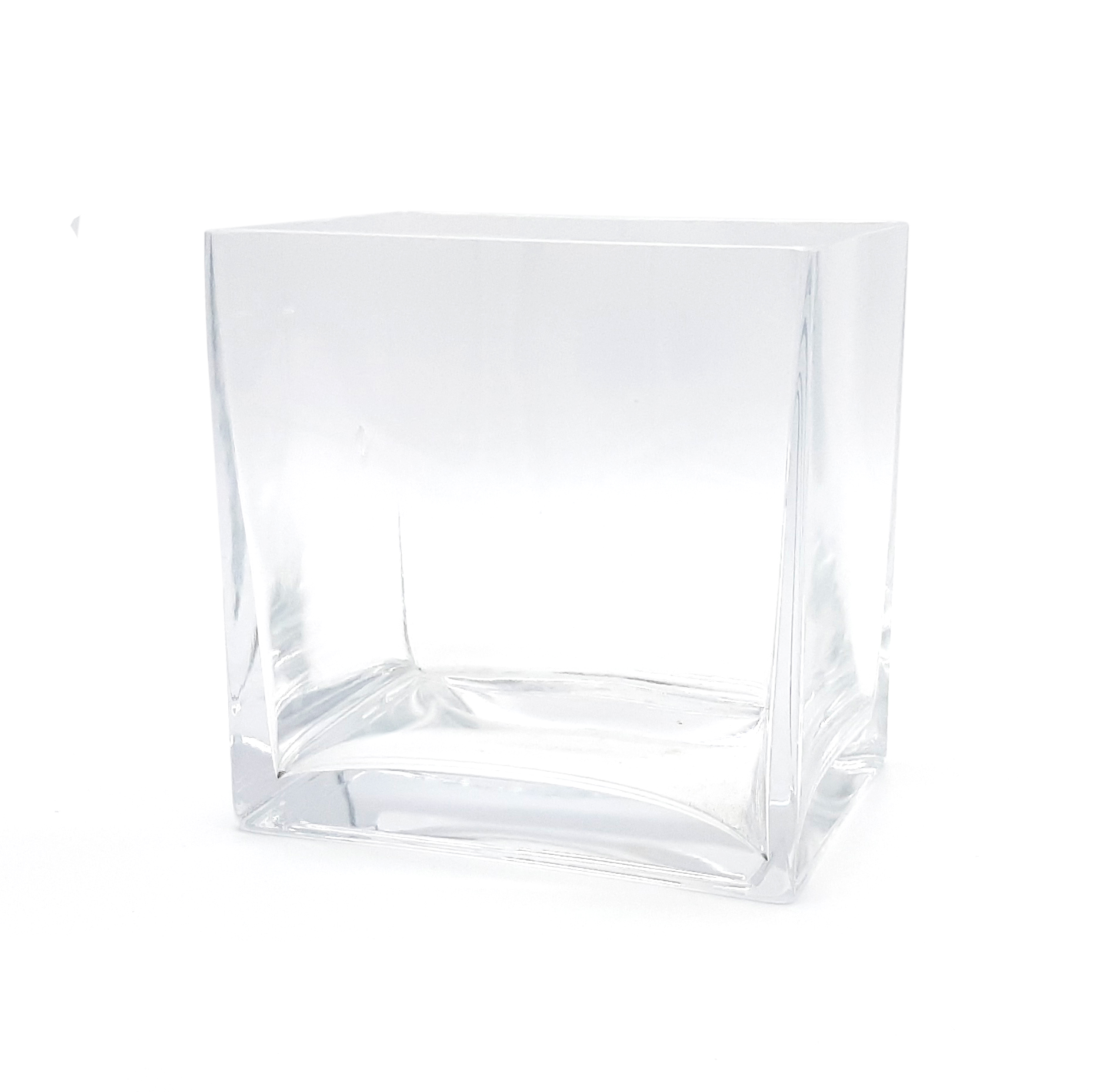 Rettangolo in vetro, h 19 cm