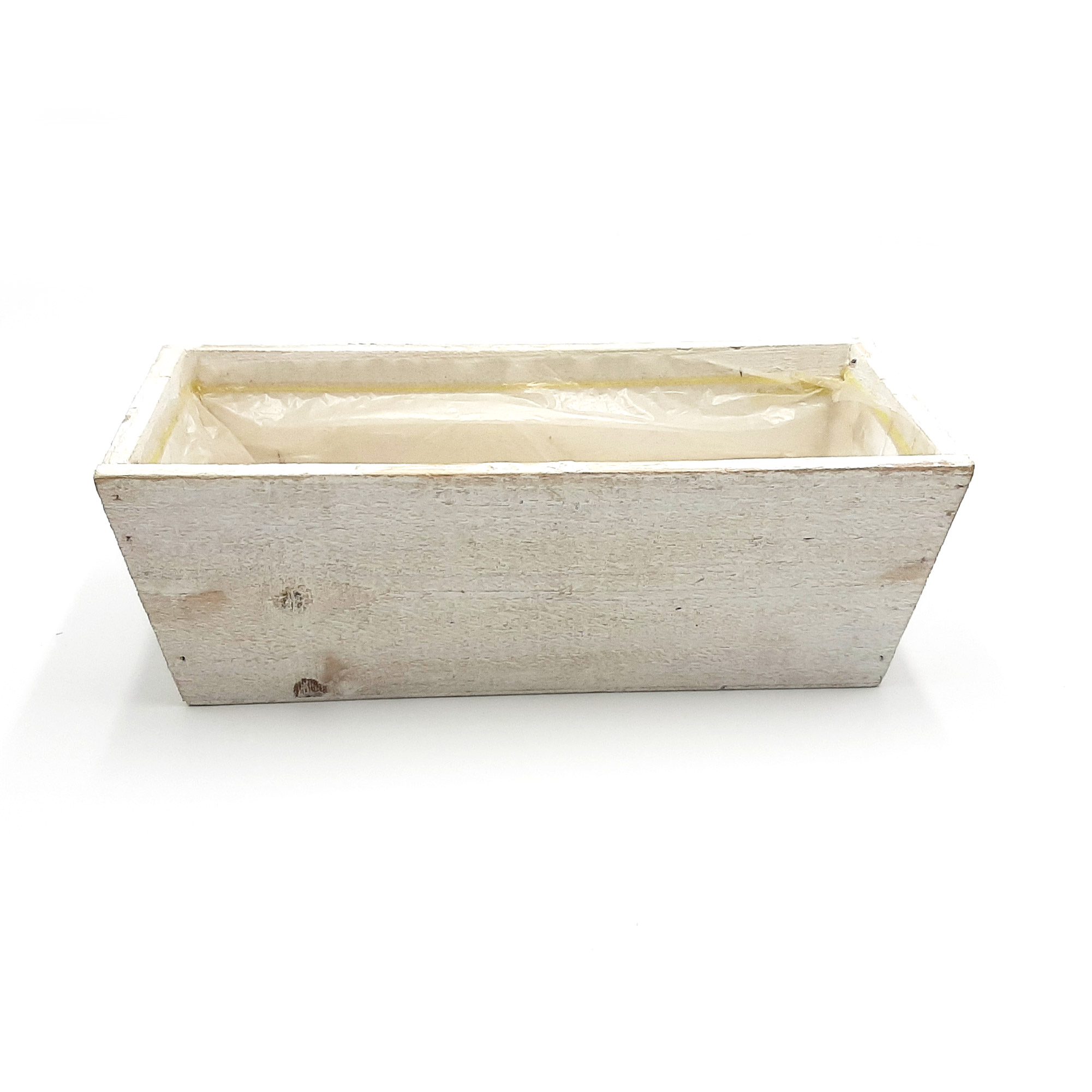 Cassettina in legno bianca - 27x13 cm, Shop online ceste per piante e fiori
