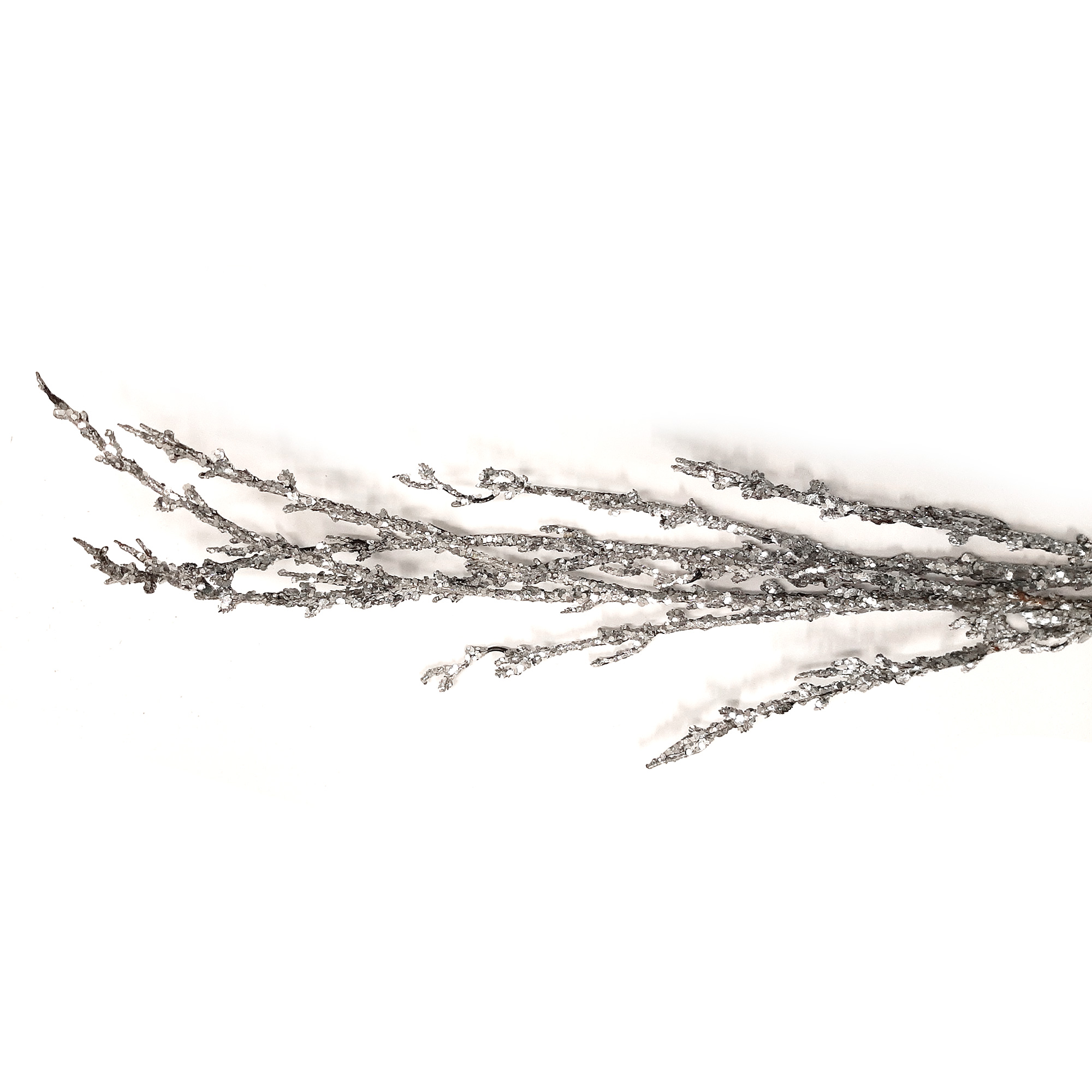 Rami artificiali glitter argento - 130 cm