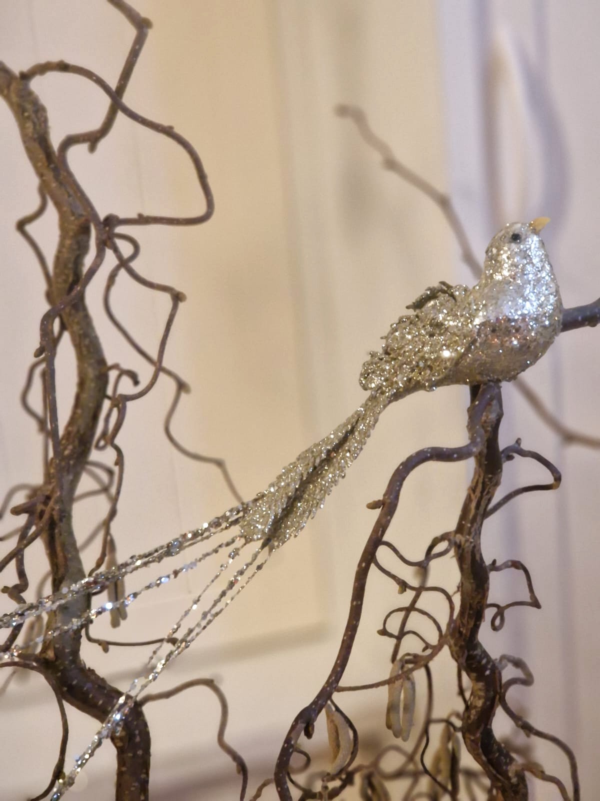 uccellini decorativi glitterati