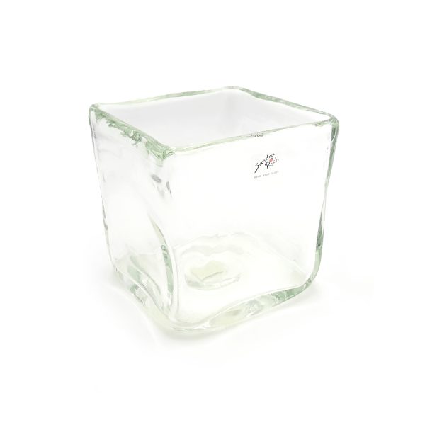 Cubo in vetro spesso irregolare - 2 misure