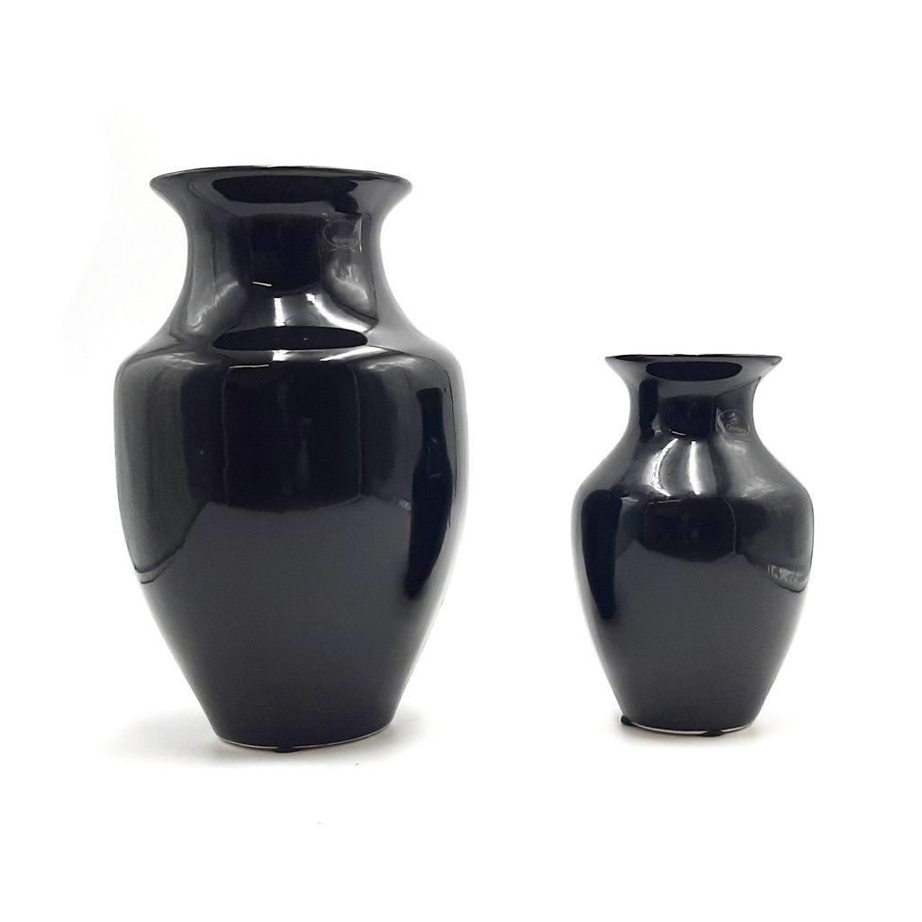Vaso in ceramica nero elegante - 2 misure