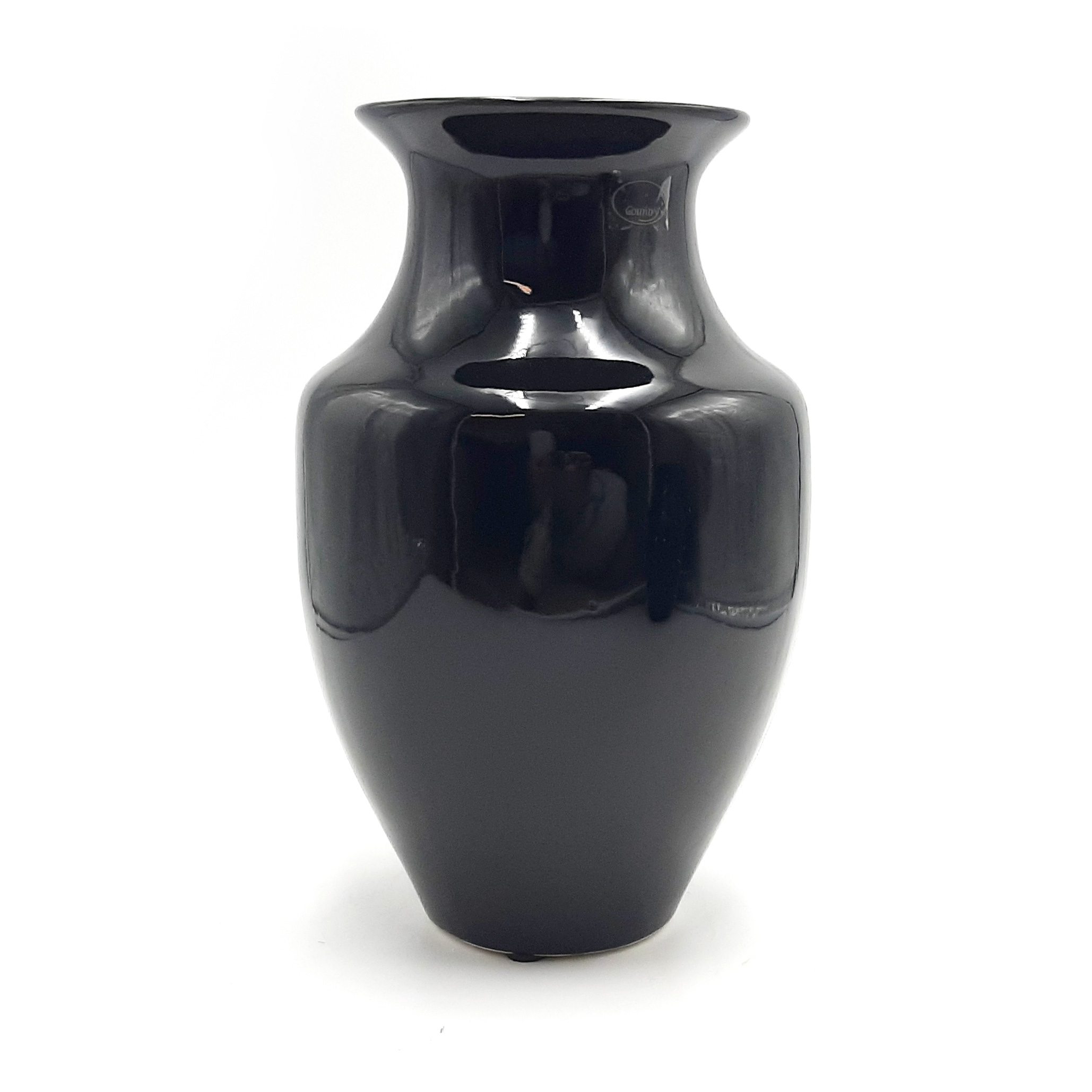 Vaso in ceramica nero elegante - 2 misure
