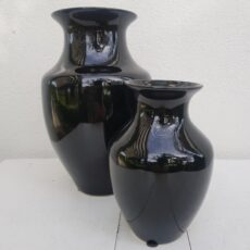 vaso in ceramica nero