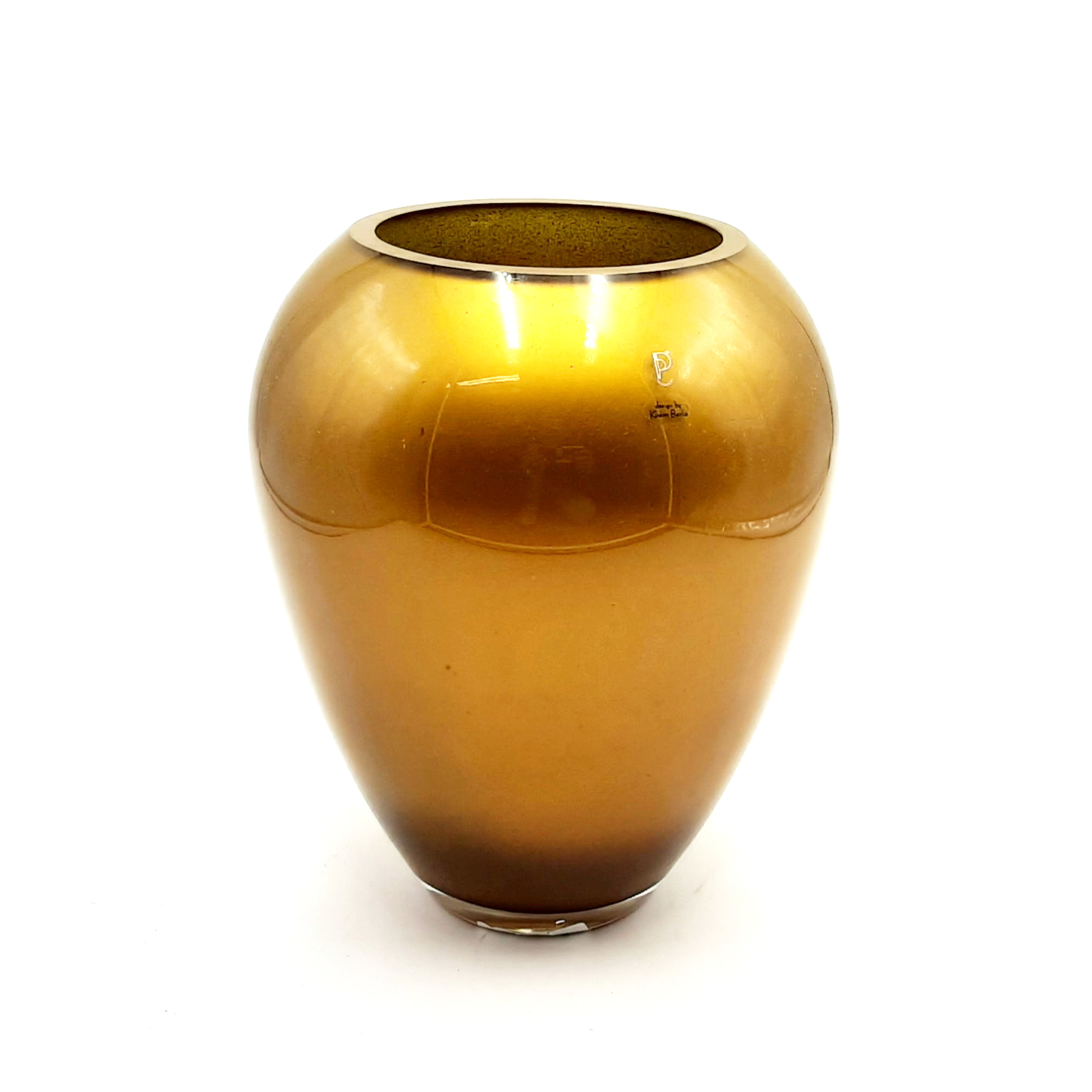 Vaso in vetro giallo oro - Kuarn Backe