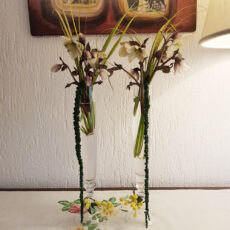 Vaso monofiore in vetro - h 35 cm