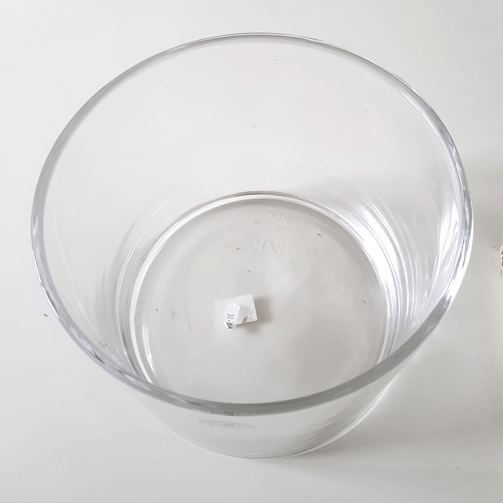 Vaso in vetro cilindrico h 20