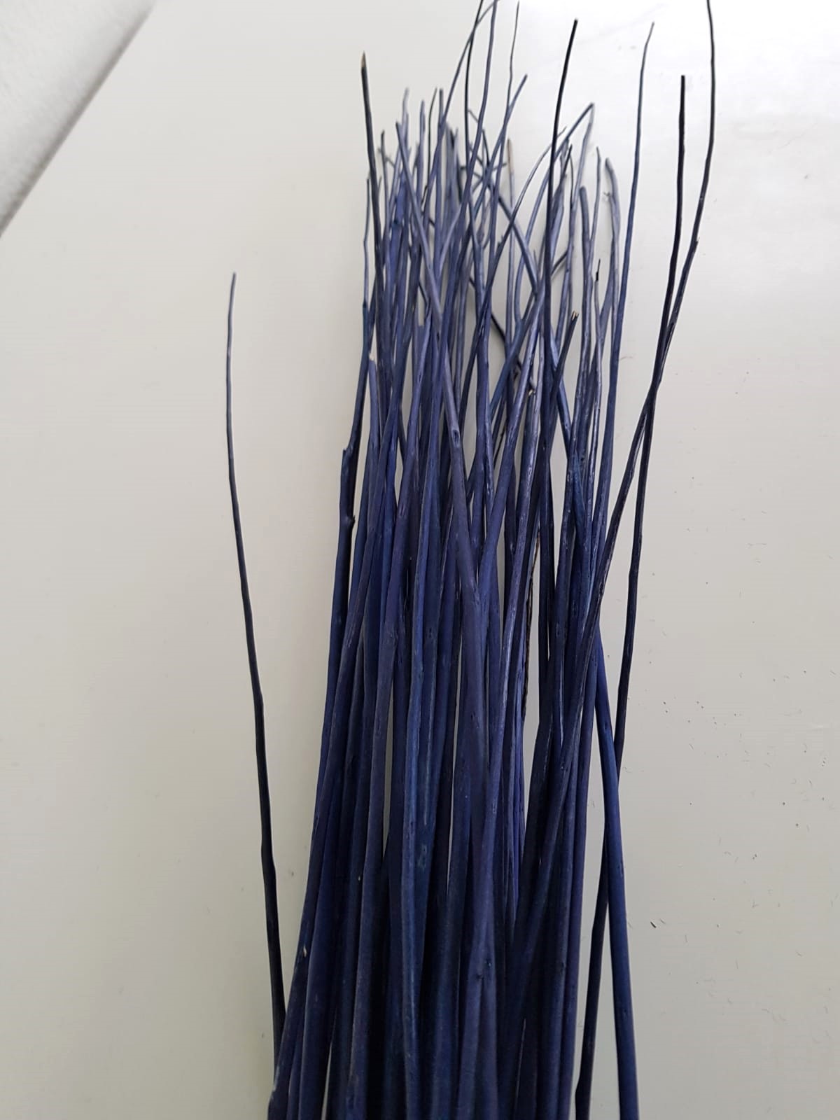 Fascio rami rattan blu 50 steli - 100 cm, Shop online fiori secchi