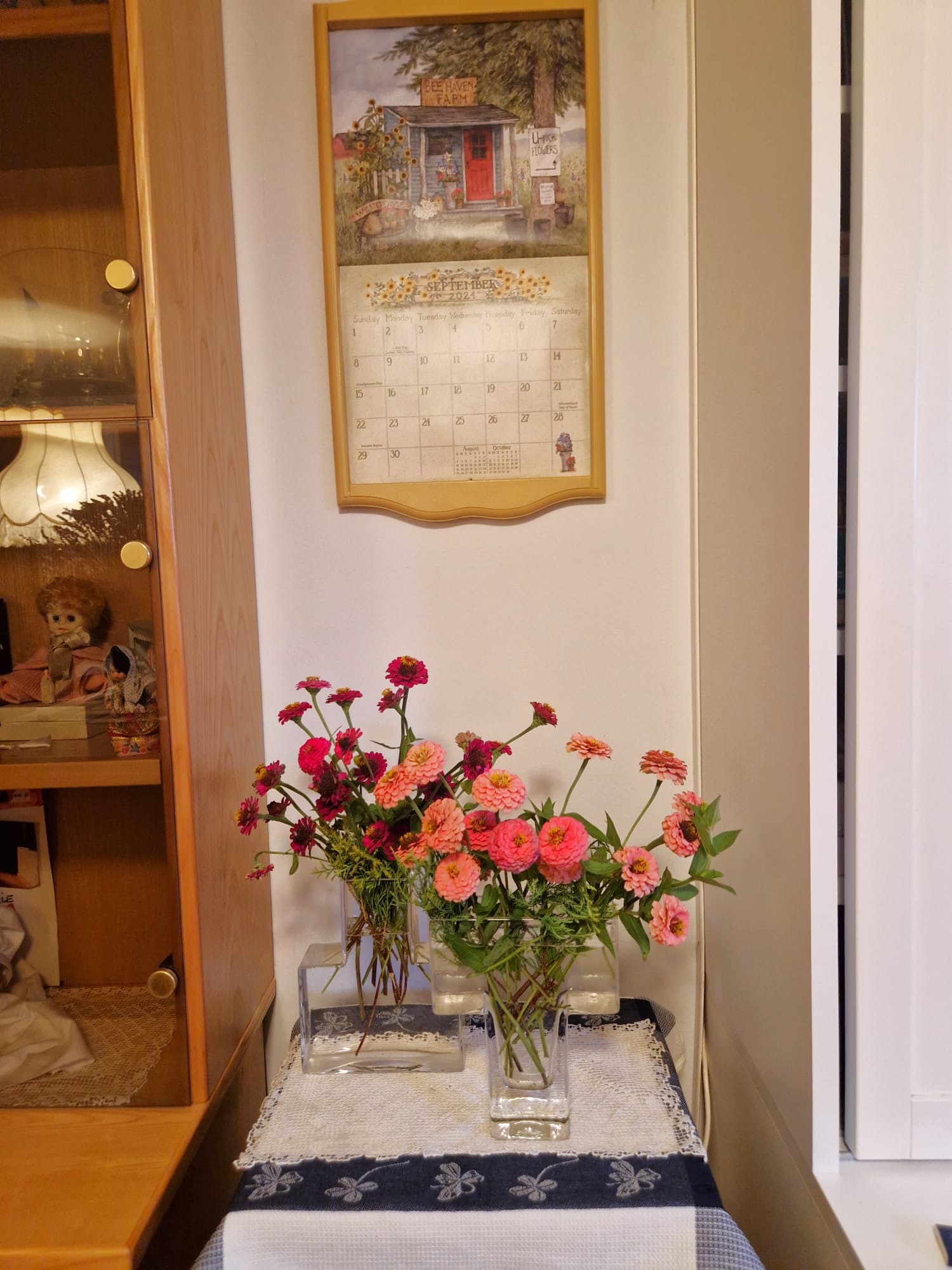 cornice calendario Lang naturale