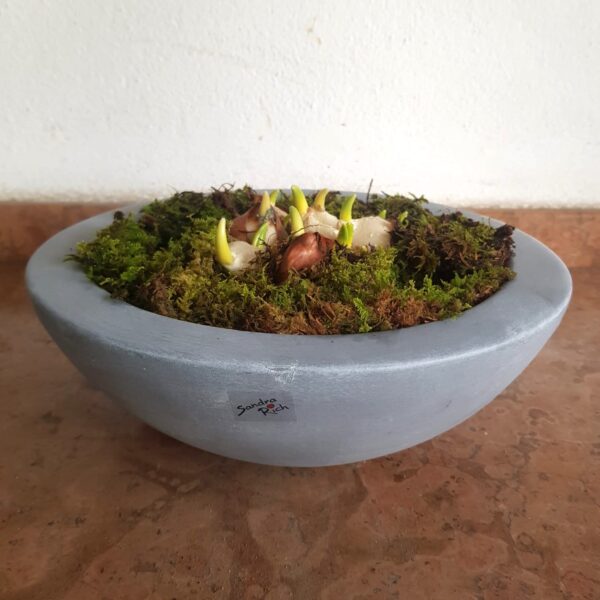 Ciotola tonda in ceramica grigia - Sandra Rich