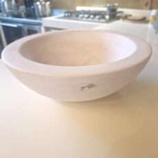 ciotola tonda in ceramica bianca