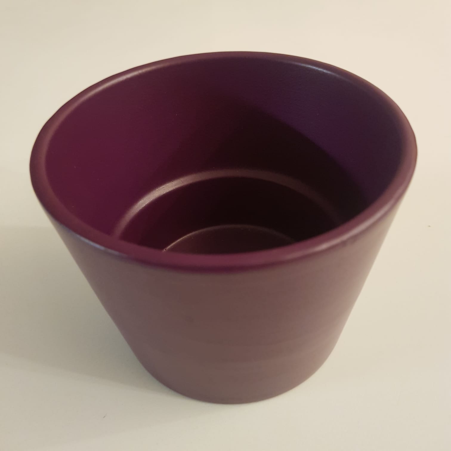 Vasetto in ceramica viola - immagine 3