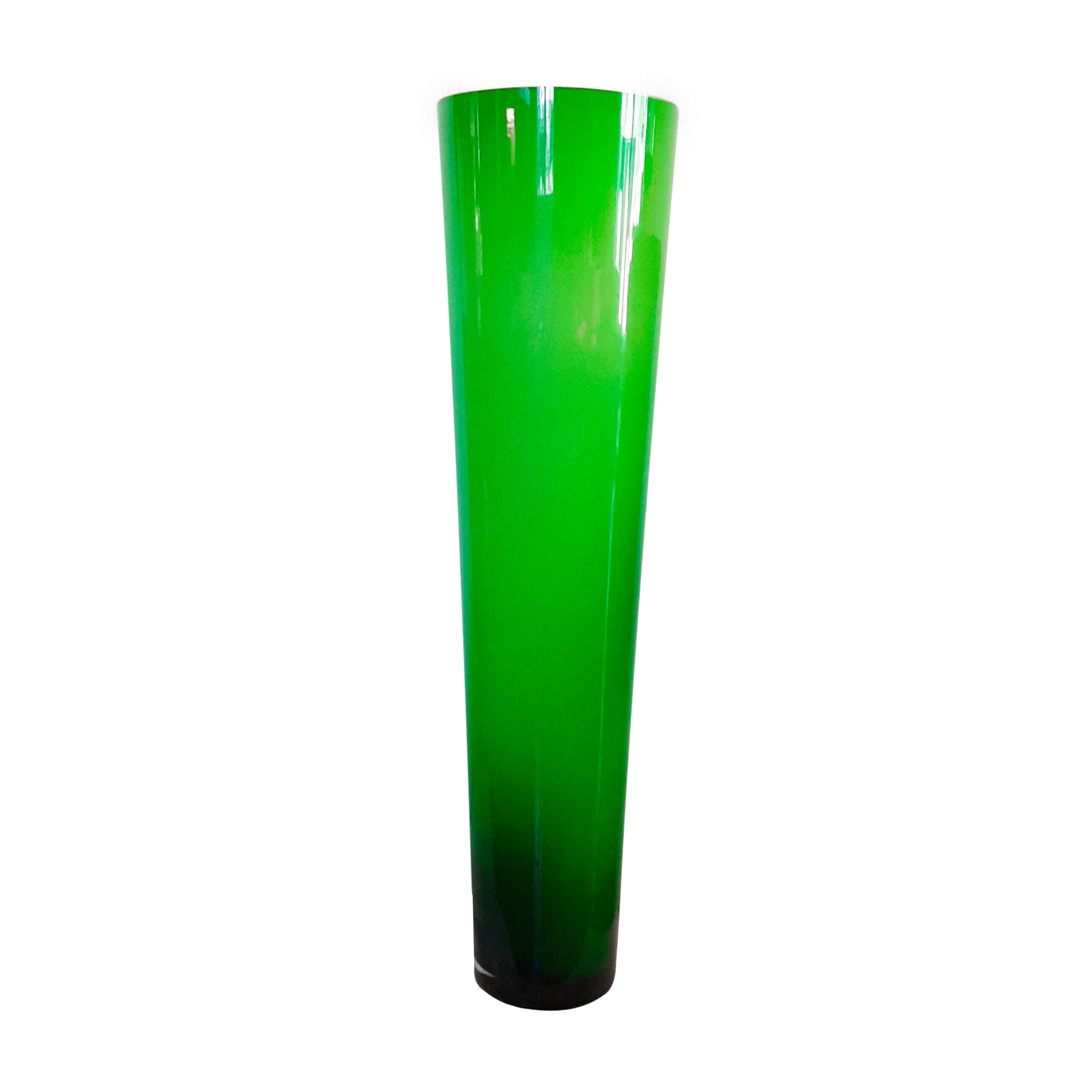 Cono in vetro verde Fidrio