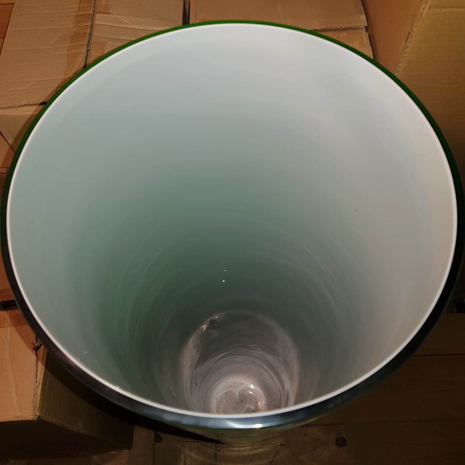 cono in vetro verde
