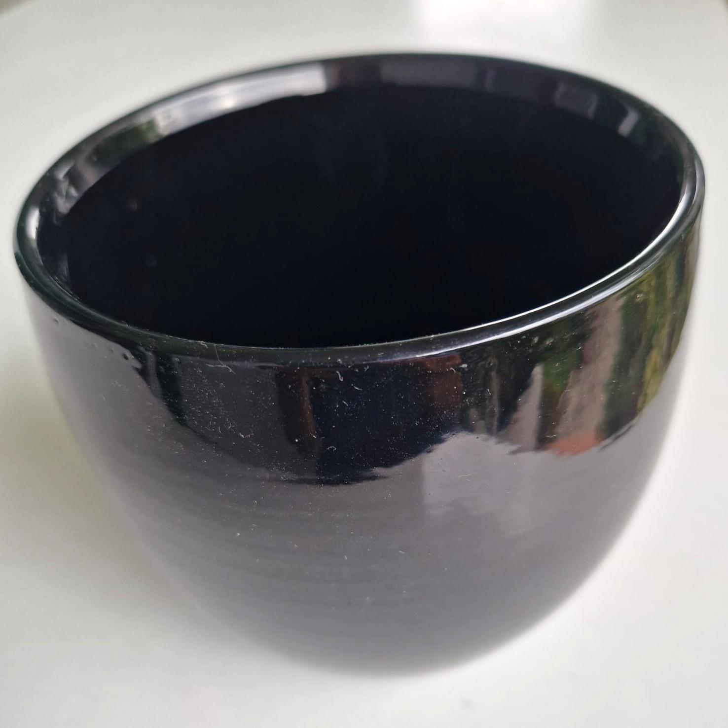 Vasetto nero ceramica
