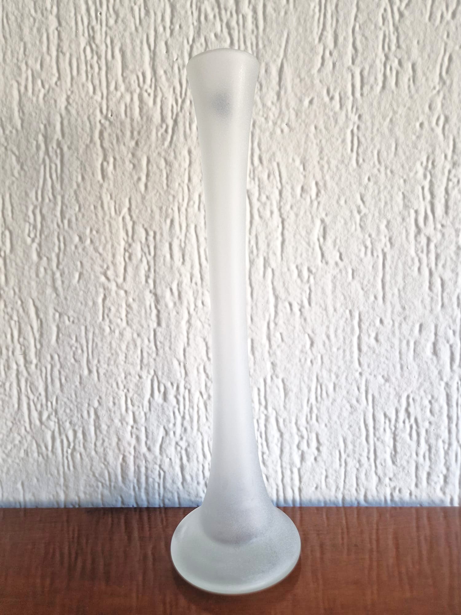 Vaso monofiore in vetro sabbiato Fidrio
