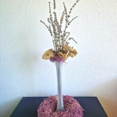 ortensia e lavanda- composizione floreale