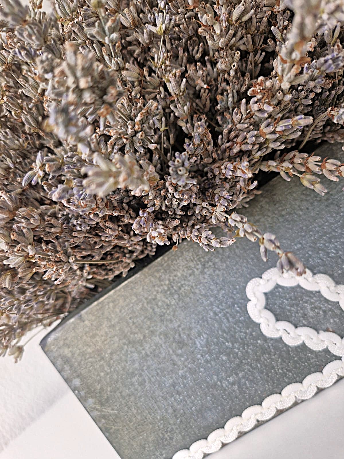 composizione lavanda fiori secchi