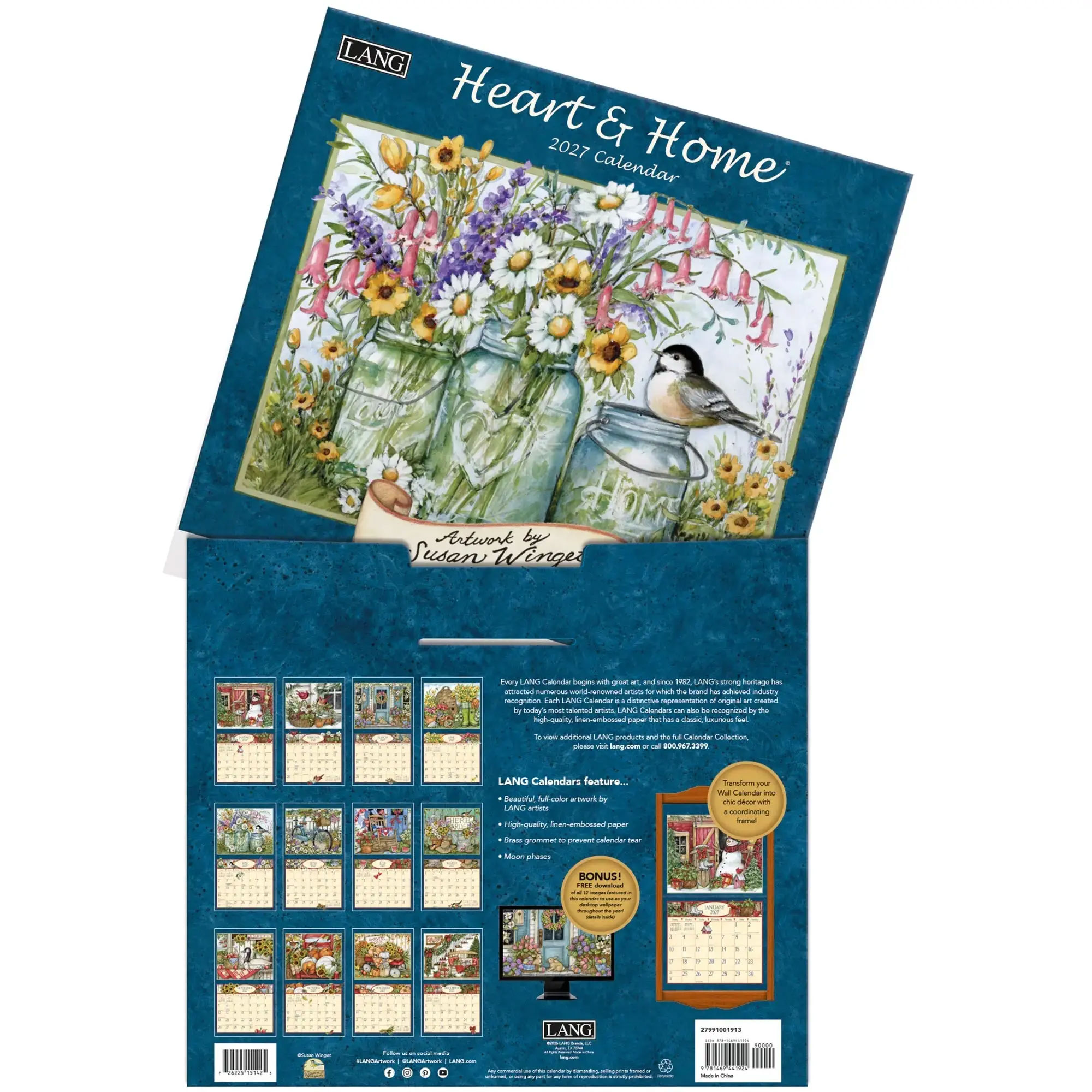 Calendario Lang Heart & Home